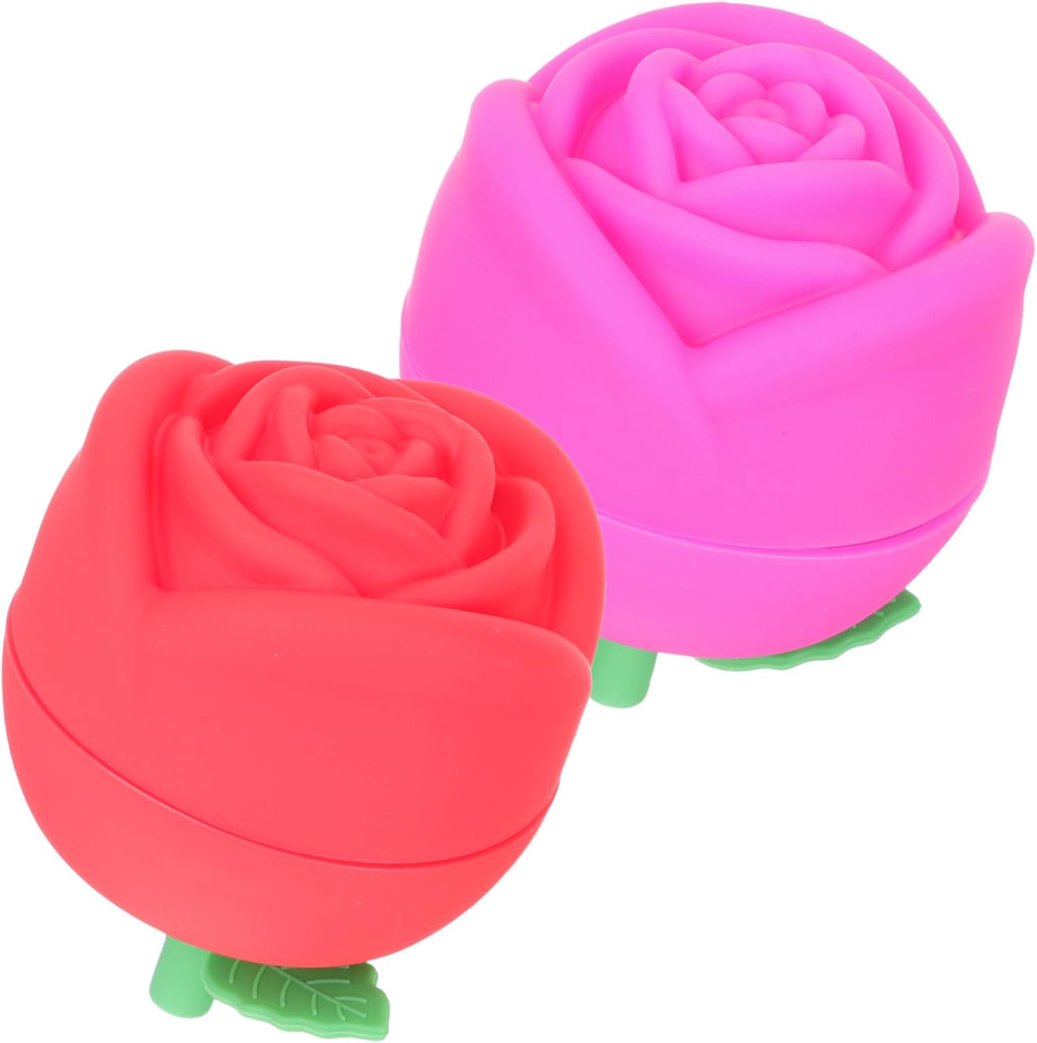 Zerodeko 4 Pcs Molde De Para Resina Sphere Mold Ice Cream Ball Maker Rose Ice Cube Mold Rose Fondant Molds Lidded Ice Making Molds Rose Chocolate