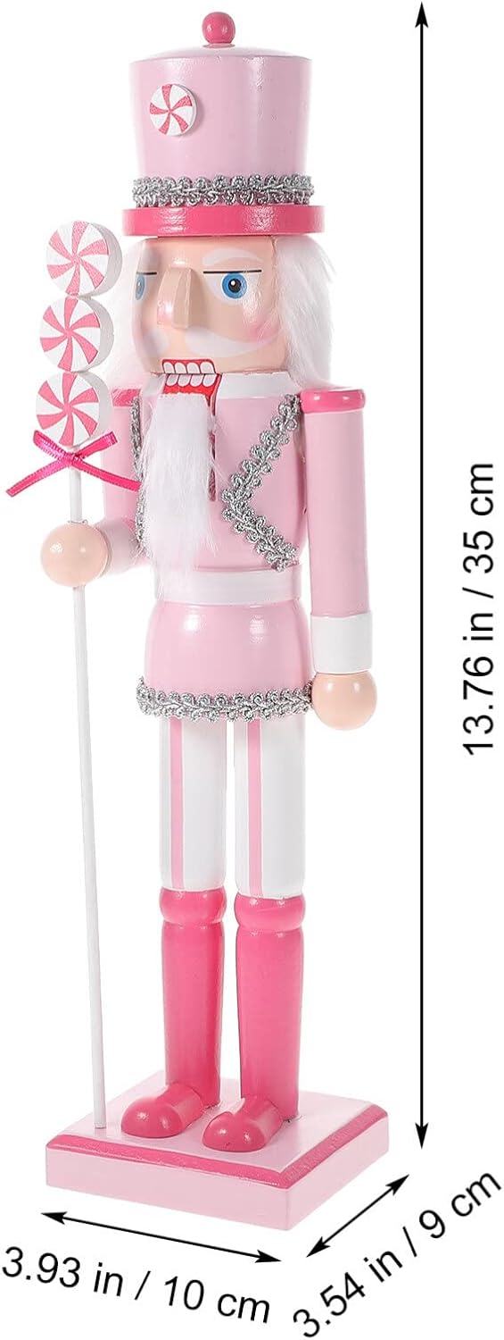 IMIKEYA Figuras de cascanueces de Navidad Cascanueces de madera de Navidad, juego de adornos de cascanueces de Navidad, decoraciones de Navidad,