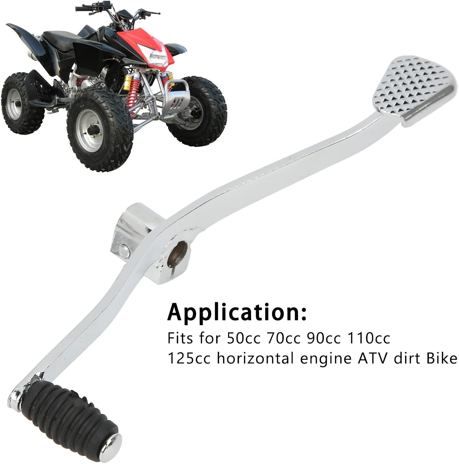 Pedal de engranajes, palancas de cambio Powersports, palanca de cambio de marchas L265 mm, acero inoxidable de alta resistencia, resistencia a la