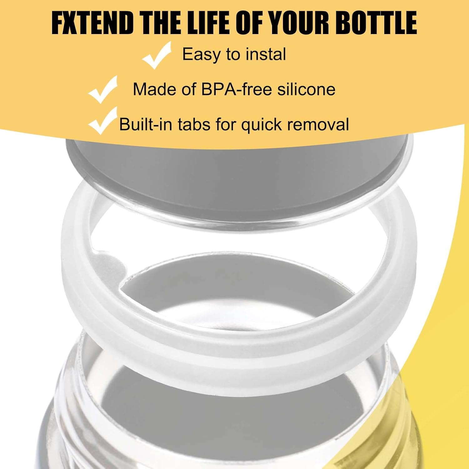 Palksky Repuesto de junta de botella de agua de silicona para Thermoflask 24oz32oz40oz64oz