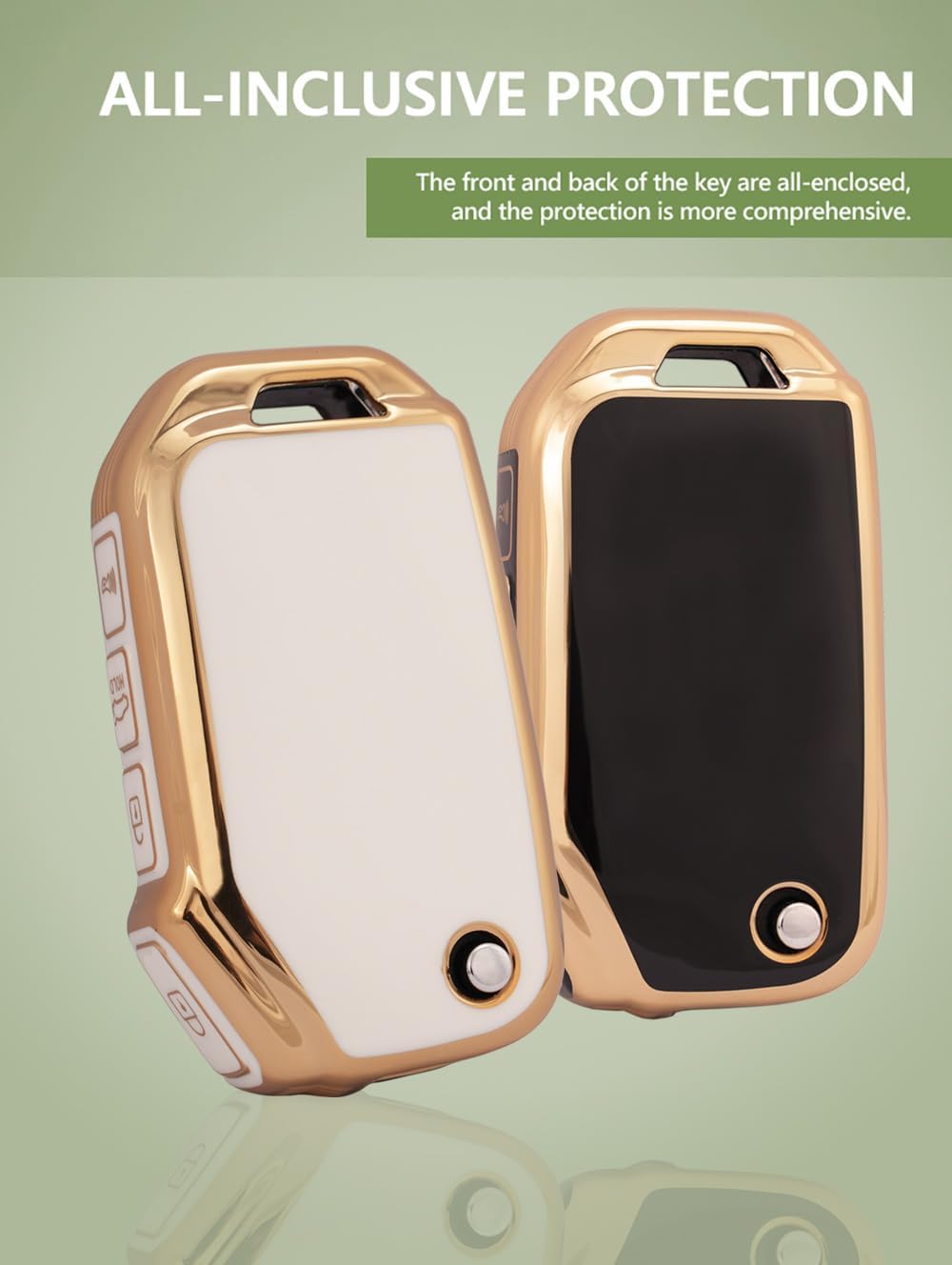 ontto Chaqueta de 4 botones para llave plegable Kia Flip, funda suave y duradera para llave de automóvil de TPU para Kia Seltos Forte Sportage