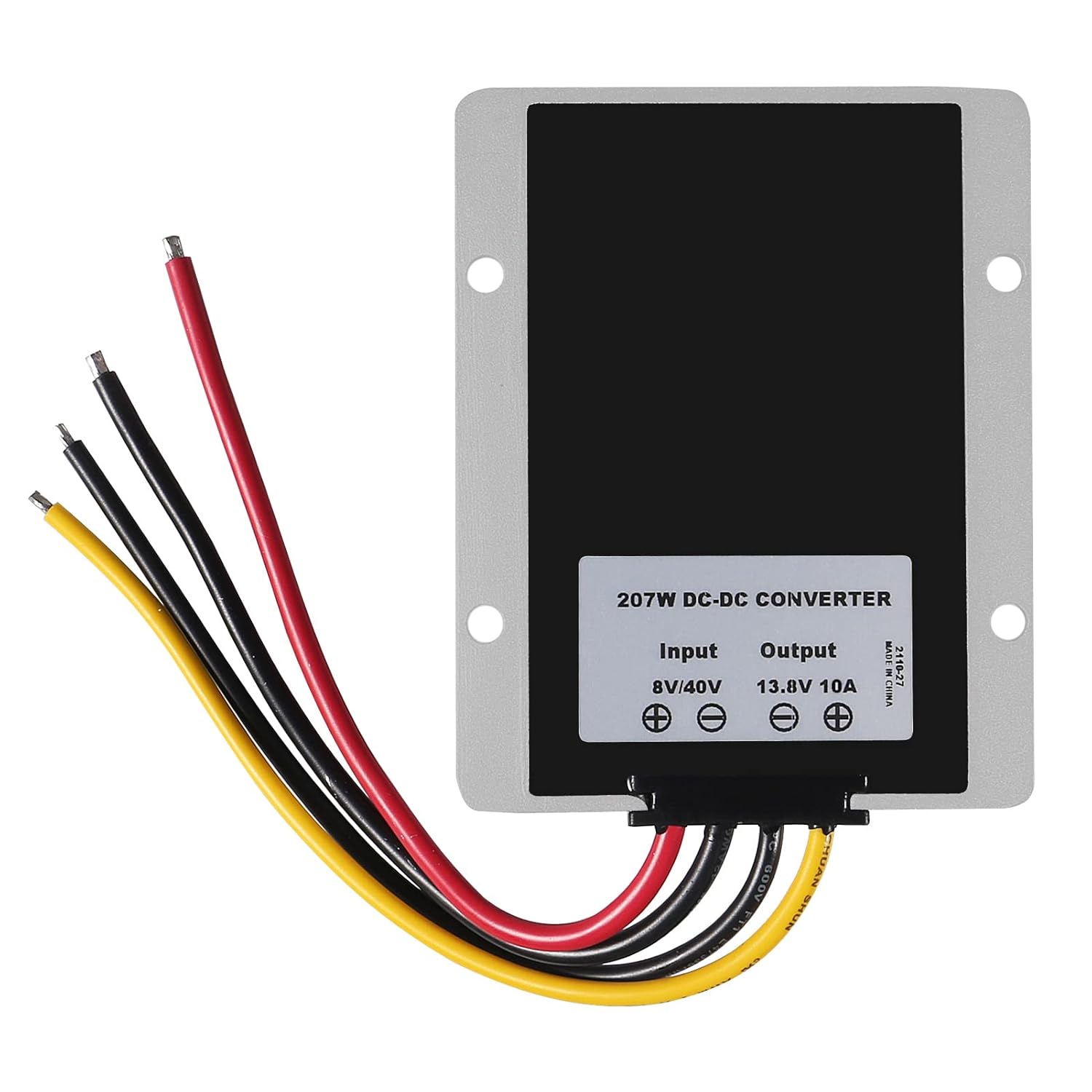 DIANN Convertidor reductor de voltaje CC de 8 V40 V a 13.8 V 10 A, regulador de voltaje automático reductor de voltaje, convertidor de potencia,