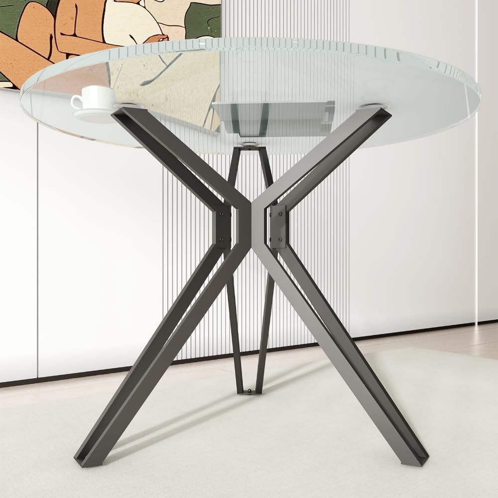 Base de mesa moderna de 28 pulgadas, patas de mesa de metal industrial con ventosas, mesa de centro moderna de metal, patas de mesa de comedor de