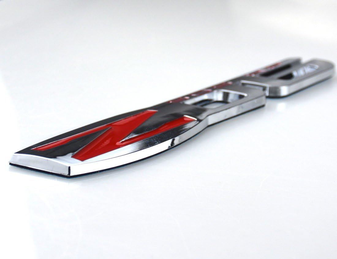 2 emblemas de Chevy Corvette C6 Z06, insignias 3D de 505 CV de repuesto para Chevrolet Corvette C6 2006-2013 (rojo cromado)