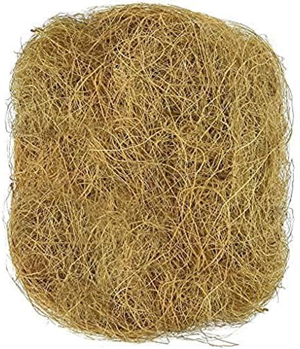 CoCoo Fibra de coco para pájaros, para proyectos de arte y manualidades, material de anidación de periquitos para ropa de cama cómoda en caja nido,