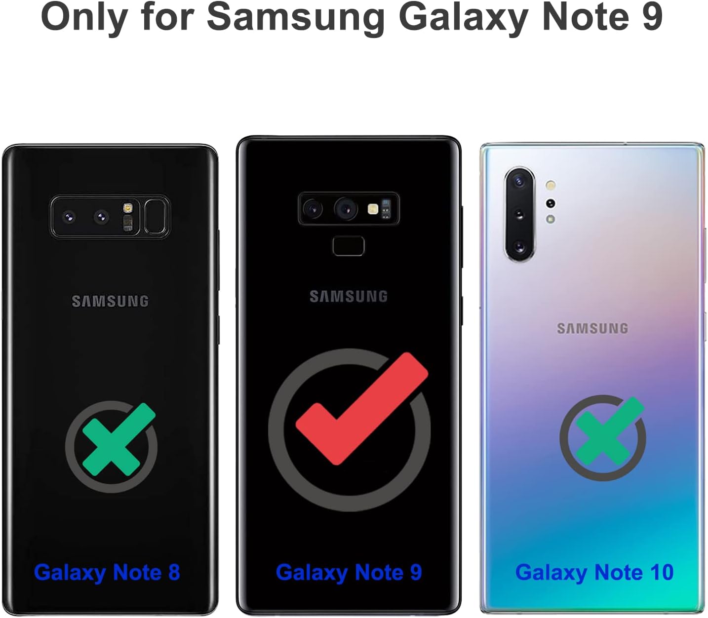 Funda de silicona compatible con Galaxy Note 9 de 6.4 pulgadas, forro de tela de microfibra, cubierta de goma de gel de cuerpo completo (morado
