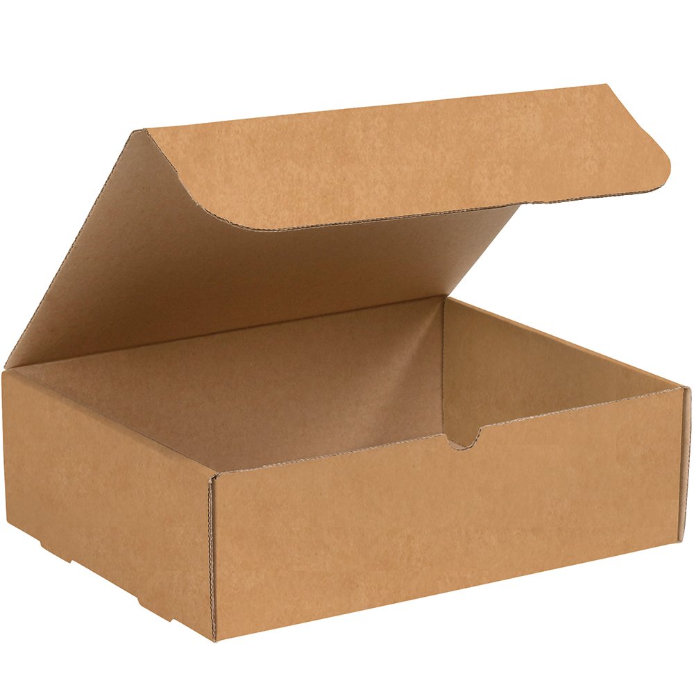 Aviditi Cajas de correo de papel kraft marrón de 13 x 10 x 4 pulgadas, paquete de 50 unidades, a prueba de aplastamiento, para envío, correo y