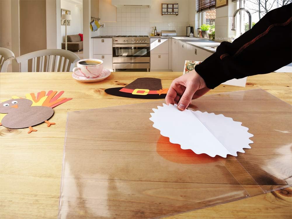 ScrapSMART PLC4 – Fundas para manteles individuales, paquete de 4, 13  x 20 pulgadas, plástico transparente duradero