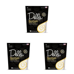 Della Rice Basmati arroz blanco, 28 oz (paquete de 3) Della Rice Basmati arroz blanco, 28 oz (paquete de 3)