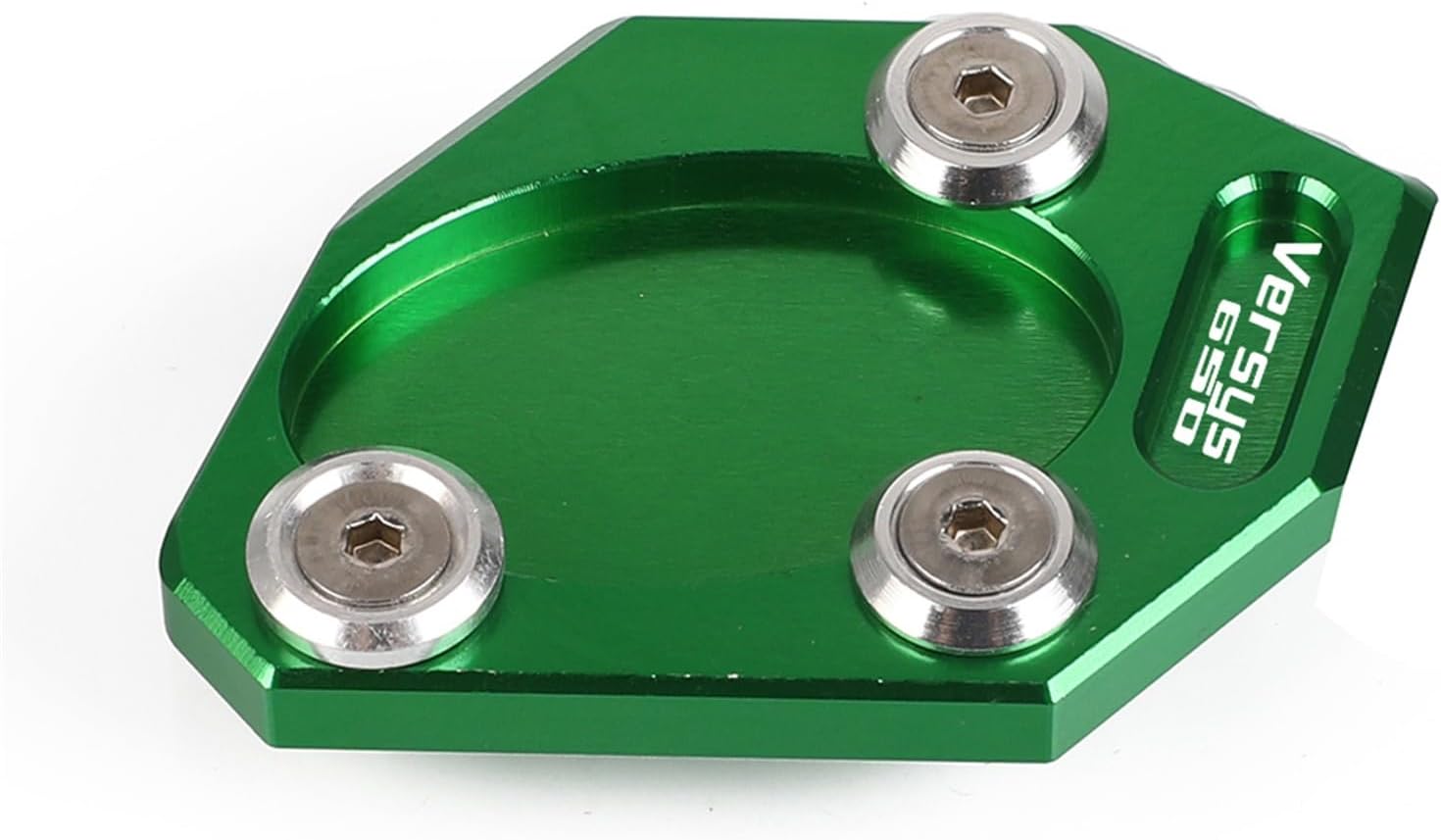 Soporte lateral de aluminio CNC para motocicleta, soporte lateral para ampliar la placa de extensión para Kawasaki Versys 650 2007-2009 (color