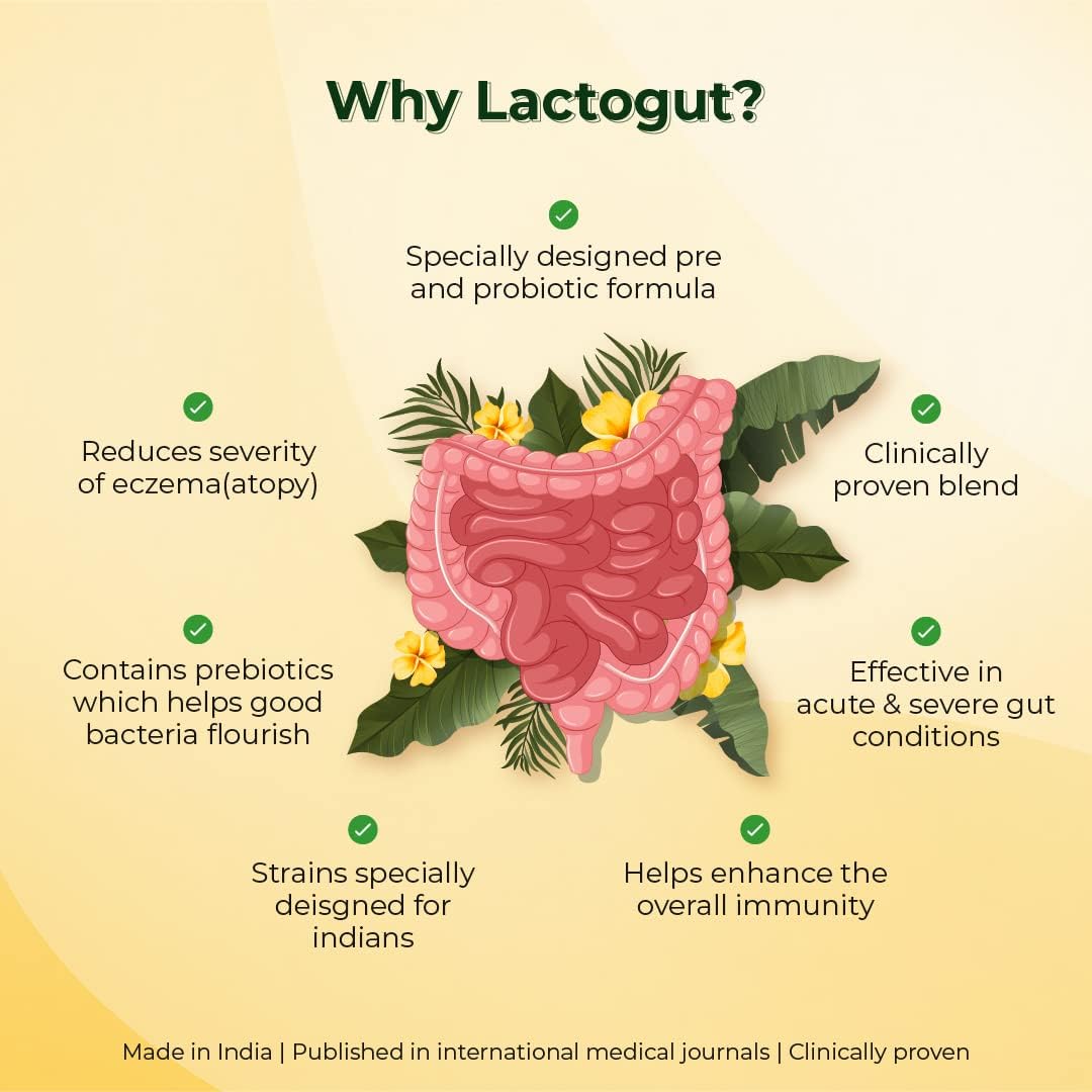 VELBIOM Lactogut Probiotics Suplemento para la inmunidad y la salud digestiva, la salud intestinal multicepa y fórmula preprobiótica específica del