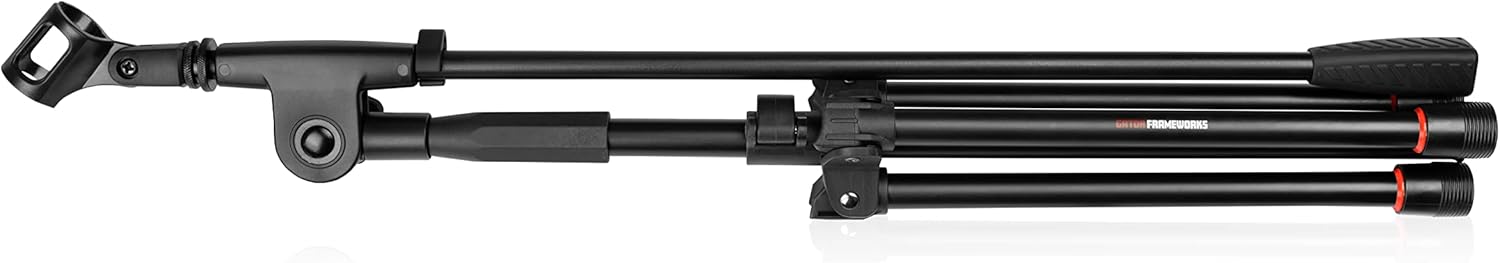 Gator Frameworks Soporte de micrófono trípode ligero con pluma de una sola sección (GFW-MIC-1500)