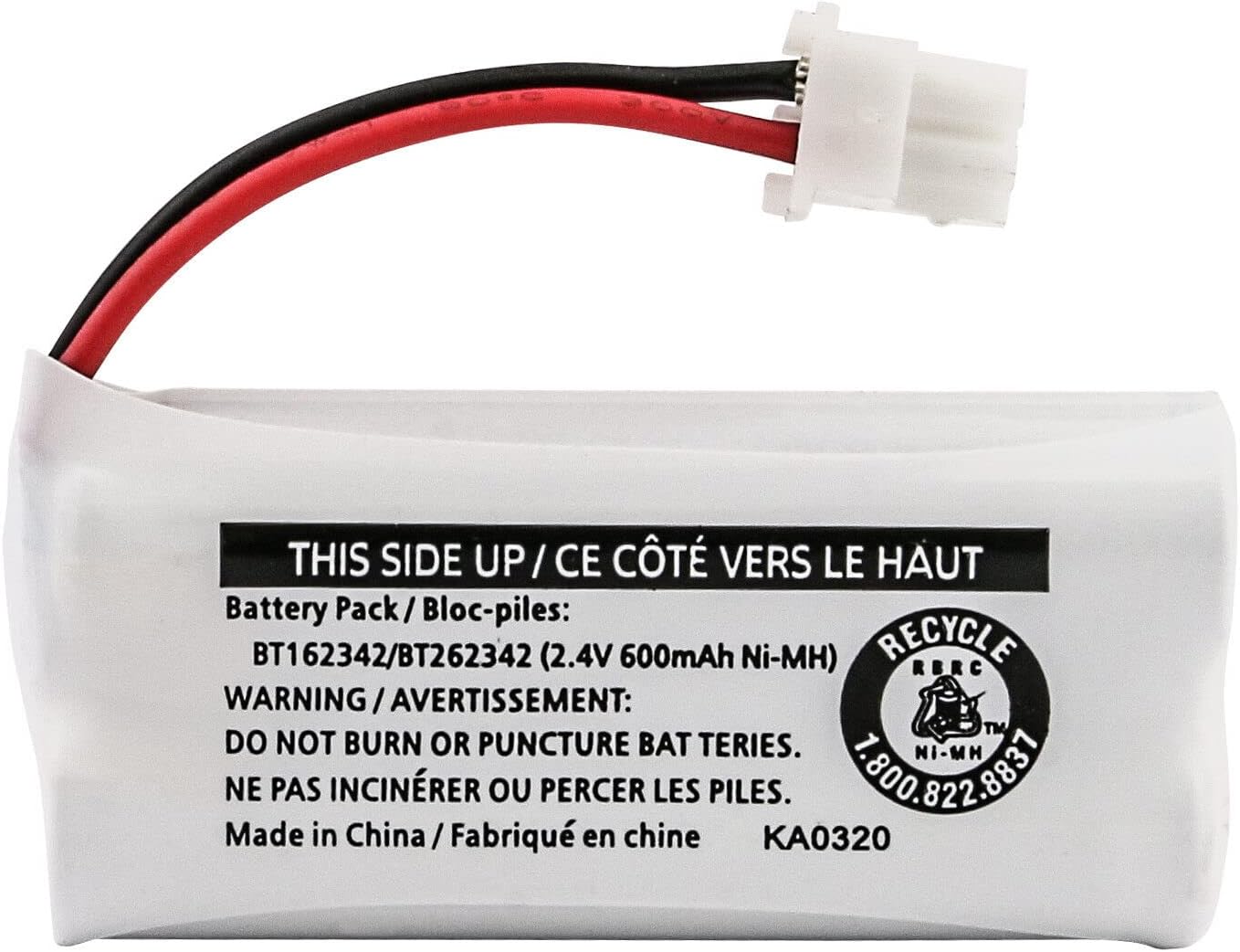 Kastar Paquete de 1 batería de repuesto para Vtech CS6509-14 CS6509-15 CS6509-16 CS6509-17 CS6509-19 CS6519 CS6519-14 CS6519-15 CS6519-16 CS6519-2