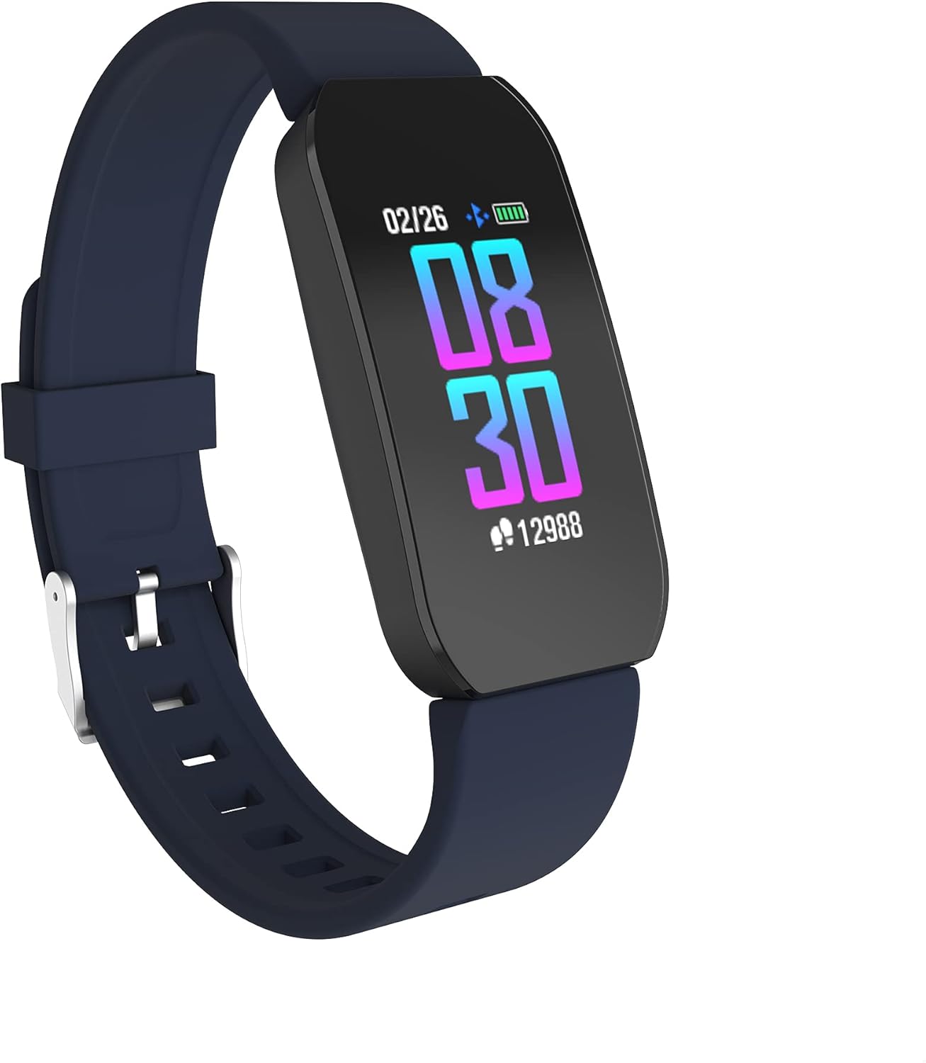 Itech Reloj inteligente activo, rastreador de fitness, frecuencia cardíaca, contador de pasos, monitor de sueño, notificaciones, resistente al agua