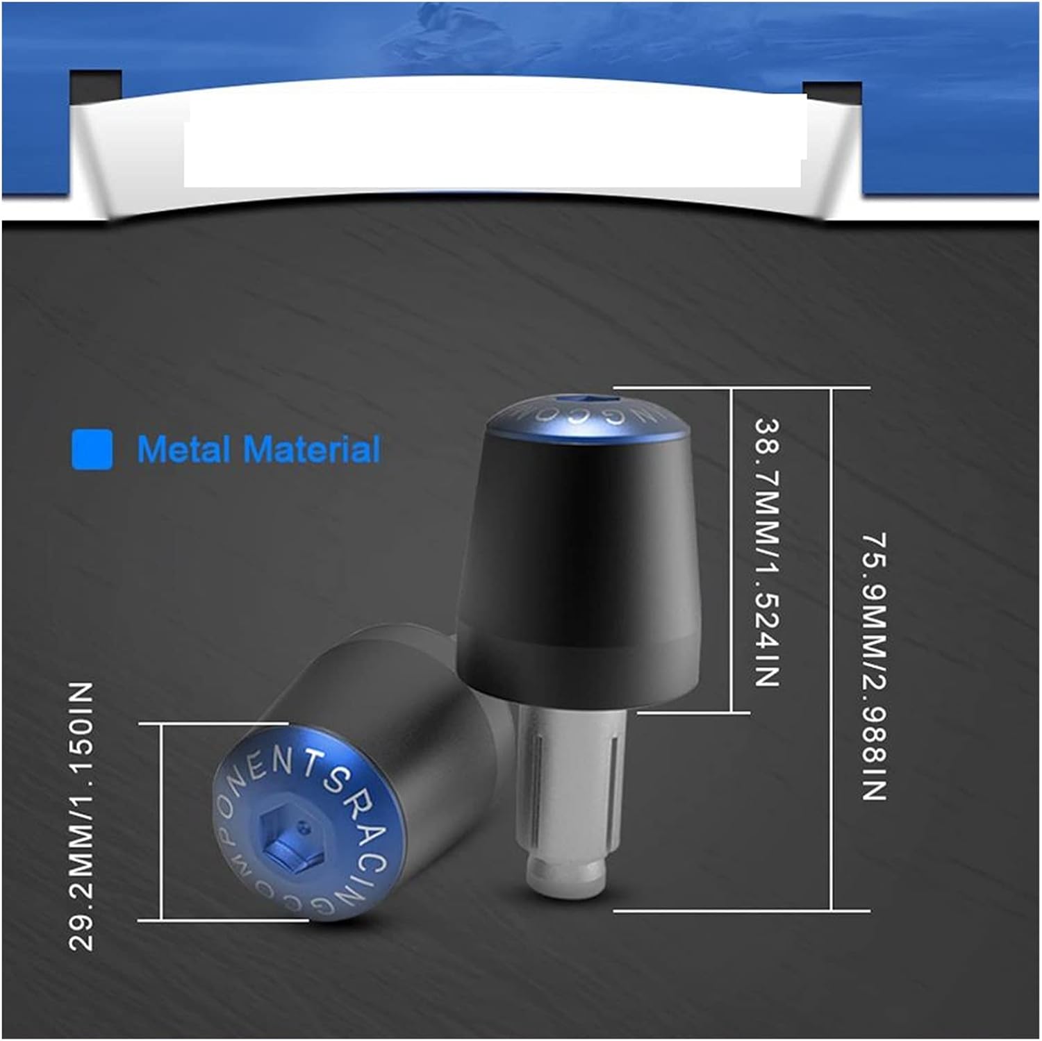 Handlebar Plug 22mm Motorcycle Handlebars Grips Ends Bar Ends Handlebars Caps for YAMA-&HA XT660 X XT660X 2004-2017 2005 2006 2007 2008 2009 2010