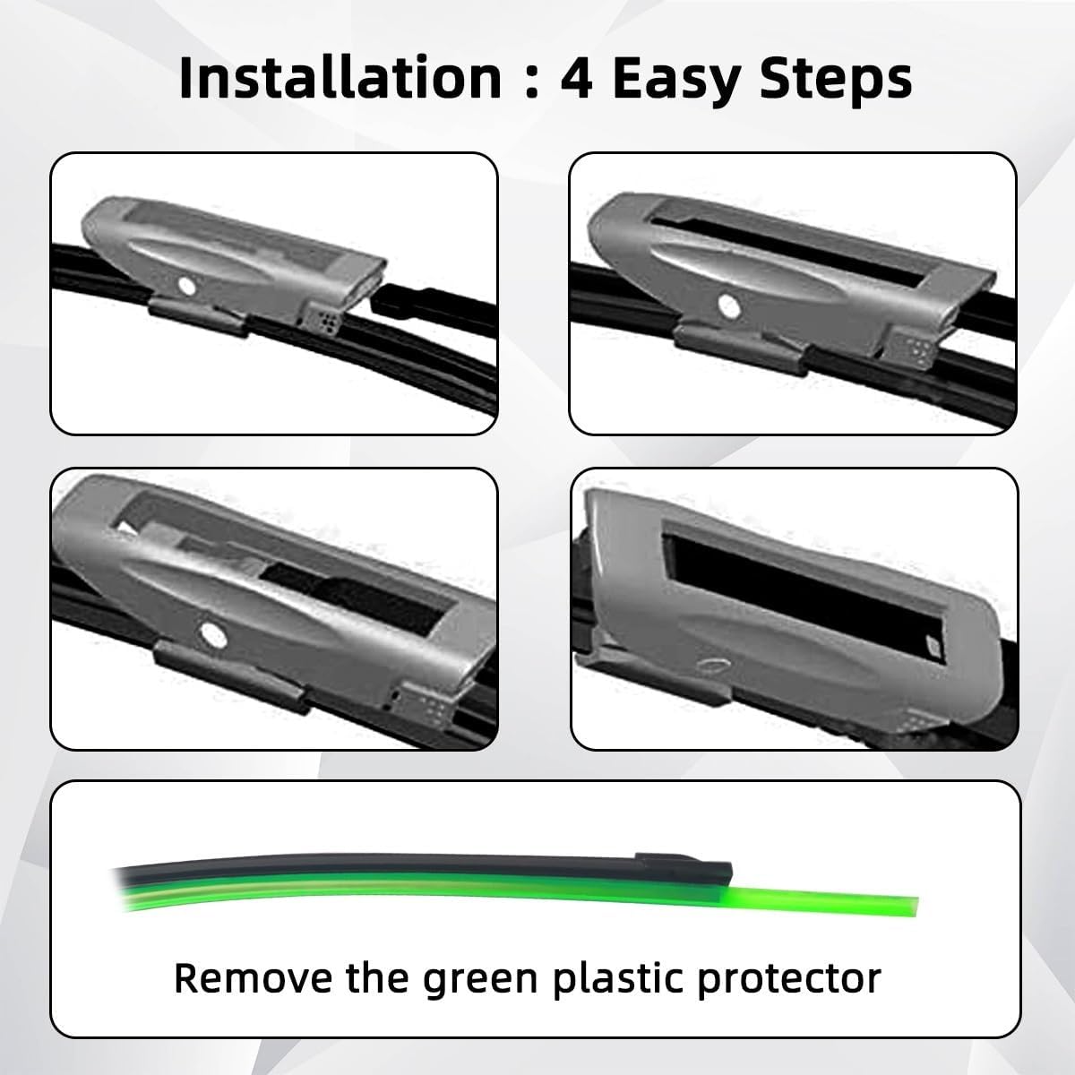 Escobillas de limpiaparabrisas delantero compatibles con Renault Megane 4 MK2 2016-2023 parabrisas parabrisas ventana coche lluvia cepillos 24