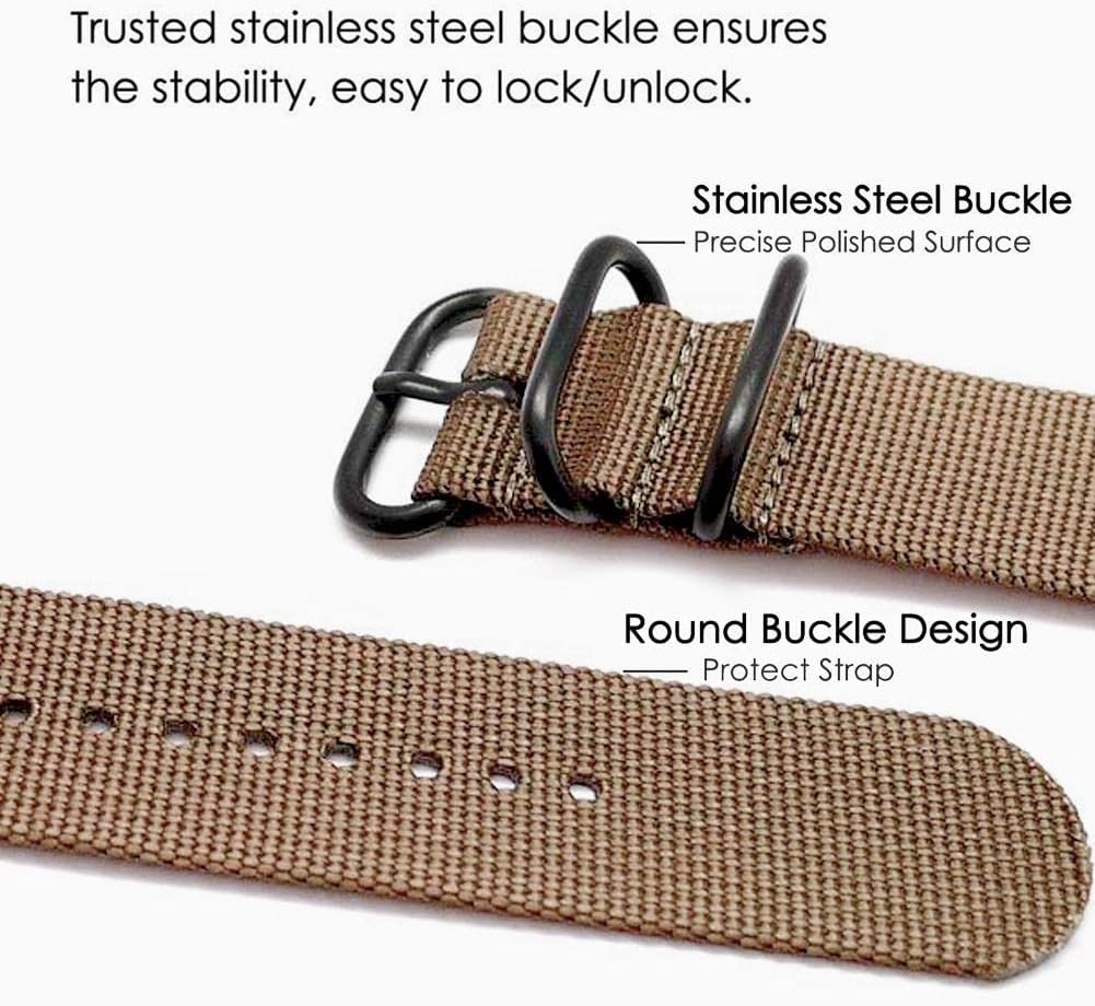 Abanen Bandas de nailon para Fitbit Charge 6  Charge 5, correa de nailon tejido de secado rápido con cierre de anillo de acero inoxidable ajustable