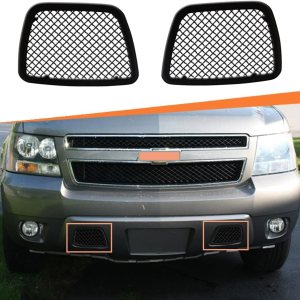 Rejilla de malla de acero inoxidable negra para 2008 2009 2010 2011 2012 2013 2014 Tahoe Avalanche Suburban parachoques inferior inserto de parrilla Rejilla de malla de acero inoxidable negra para 2008 2009 2010 2011 2012 2013 2014 Tahoe Avalanche Suburban parachoques inferior inserto de parrilla