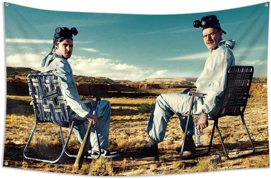 Tapiz de Breaking Bad, bandera blanca de Walter, pancarta de Jesse Pinkman, banderas divertidas para dormitorio universitario, póster para