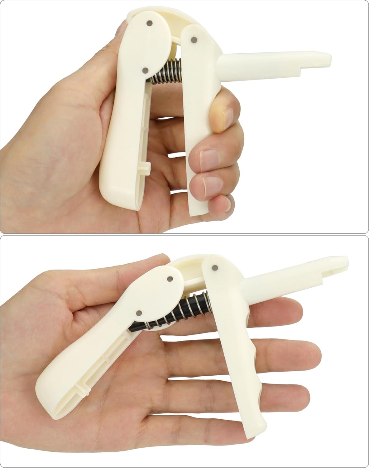 QWORK Pistola de compuesto dental, paquete de 4 pistolas dispensadoras de mezcla de impresión, pistolas dispensadoras compuestas, aplicador