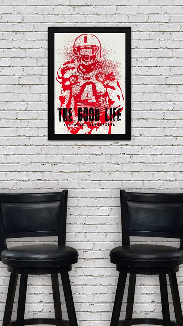 Nebraska Cornhuskers Art Print Gift (The Good Life)