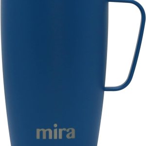 MIRA Taza de viaje de 18 onzas, vaso aislado con asa y tapa, apto para vasos, taza de café de viaje de acero inoxidable, taza de café aislada con MIRA Taza de viaje de 18 onzas, vaso aislado con asa y tapa, apto para vasos, taza de café de viaje de acero inoxidable, taza de café aislada con