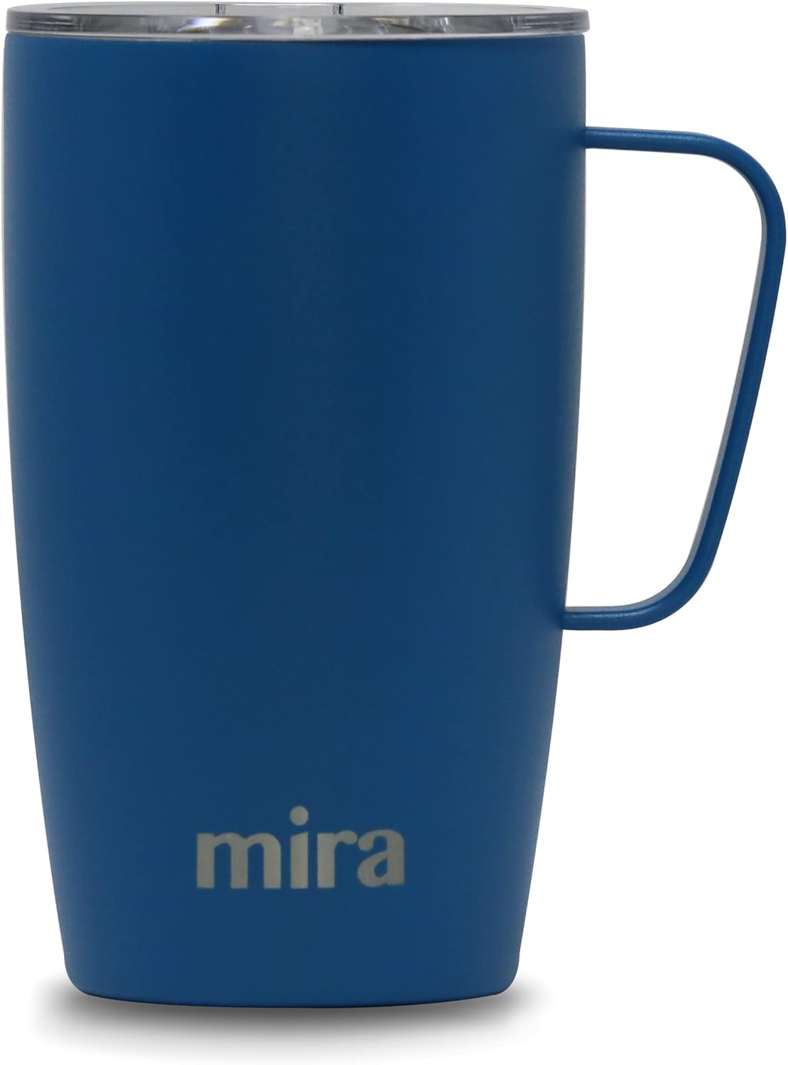 MIRA Taza de viaje de 18 onzas, vaso aislado con asa y tapa, apto para vasos, taza de café de viaje de acero inoxidable, taza de café aislada con