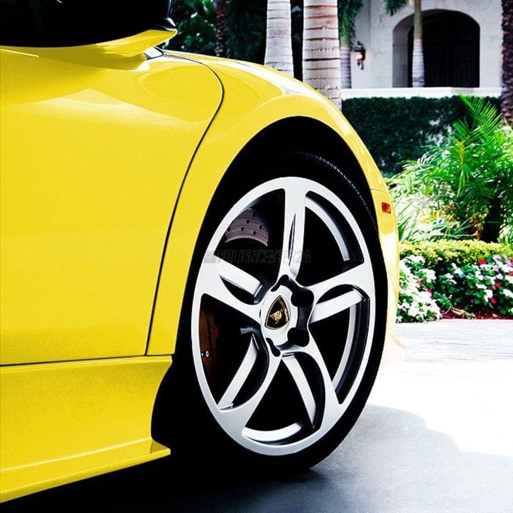 Avery SW900 – Rollo de envoltura de coche amarillo brillante ambulancia  236-O  (Muestra de 3 x 5 pulgadas)  Envoltura de vinilo automotriz para