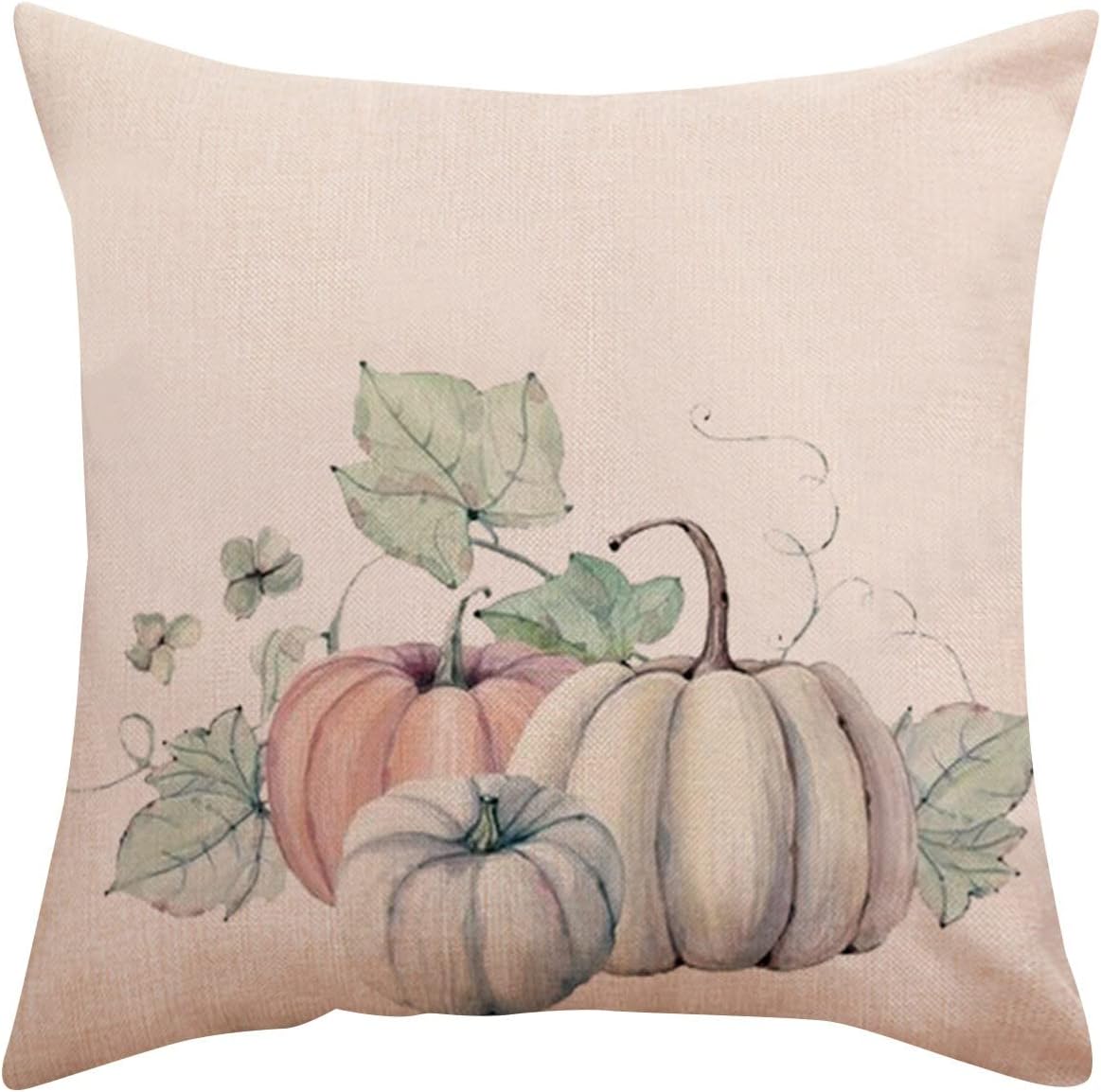 Fundas de almohada de Halloween, fundas de almohada de otoño, decoraciones de otoño de 18 x 18 pulgadas, serie de calabazas de Halloween, decoración
