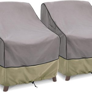 BRIVIC Fundas impermeables para muebles de patio, fundas para sillas de césped al aire libre, se adaptan a hasta 29 pulgadas de ancho x 30 pulgadas BRIVIC Fundas impermeables para muebles de patio, fundas para sillas de césped al aire libre, se adaptan a hasta 29 pulgadas de ancho x 30 pulgadas
