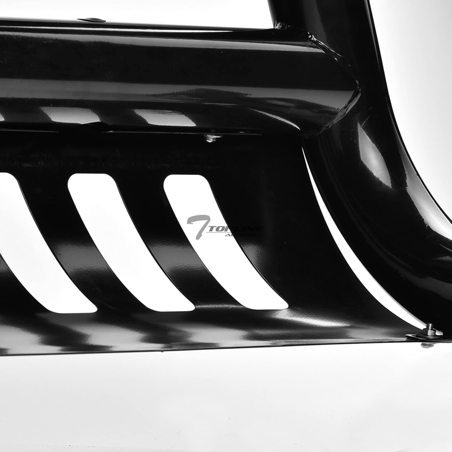 Cepillo de barra de parachoques delantero negro con placa deslizante compatible con 05-21 Frontier  05-07 Pathfinder  05-15 Xterra