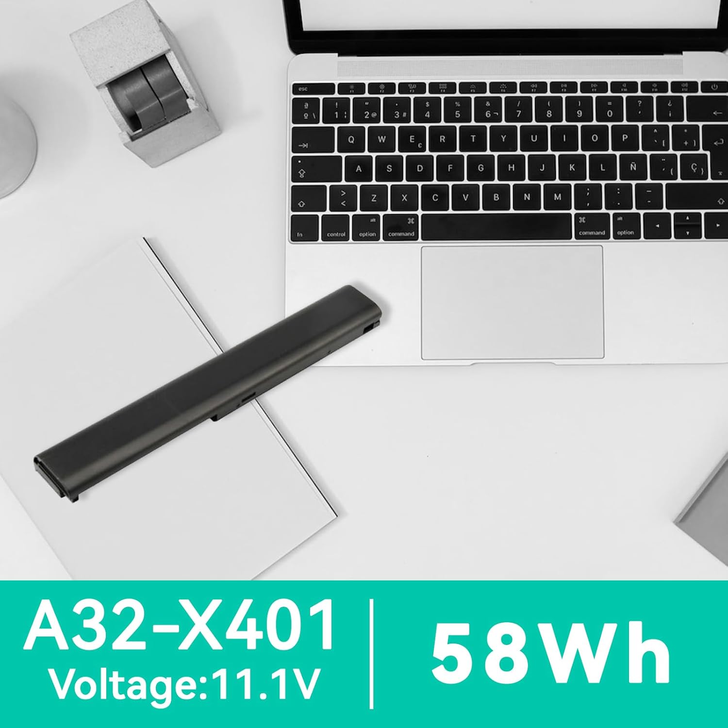 Fancy Buying Batería para portátil compatible con Asus X501A X301 X301A X301U X401 X401A X401U X501 X501U A31-X401 A32-X401 A41-X401 A42-X401
