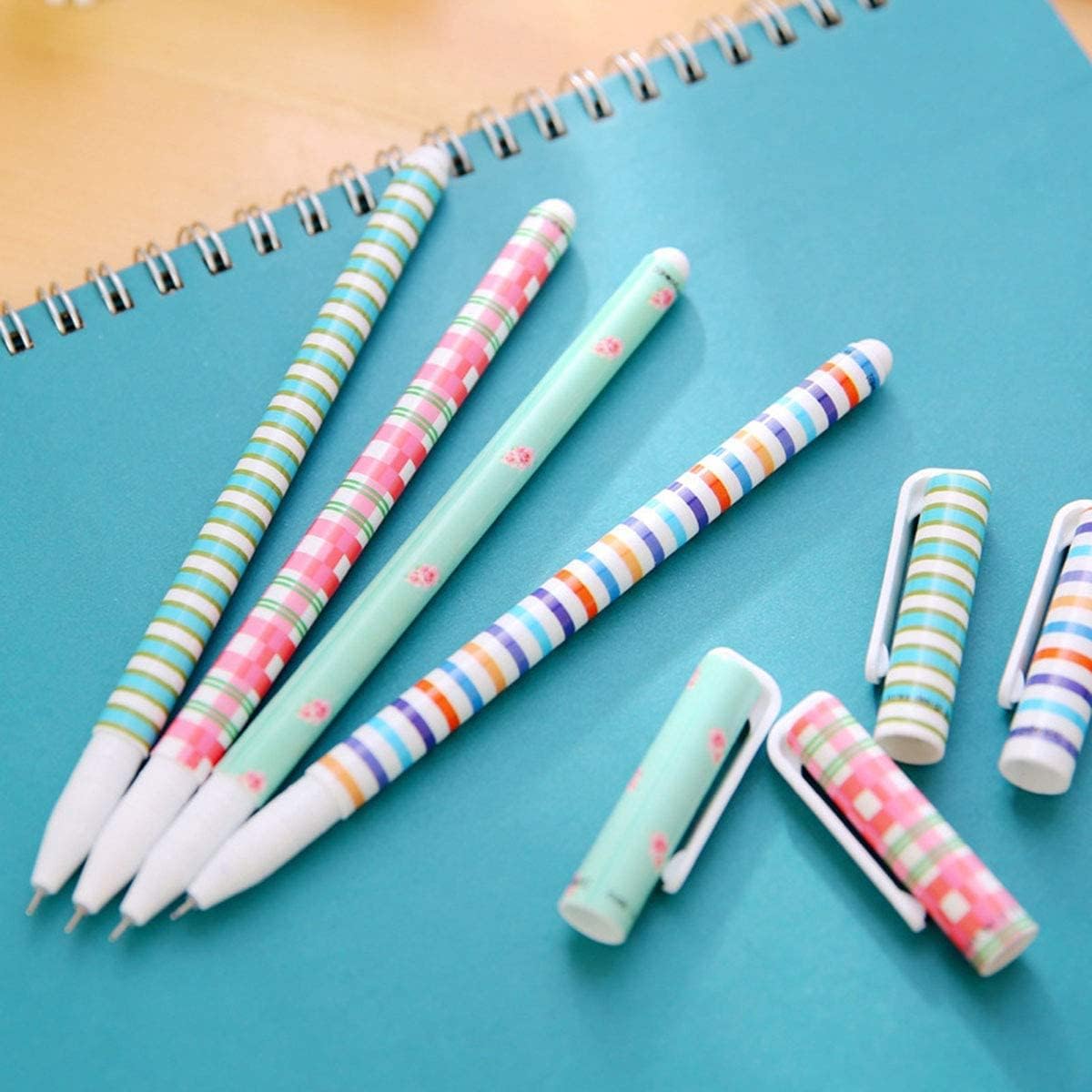 Yansanido Suministros de oficina Kawaii – Bolígrafos lindos, 30 bolígrafos de colores de 0.015 in, bolígrafos de gel, punta fina para bolígrafo
