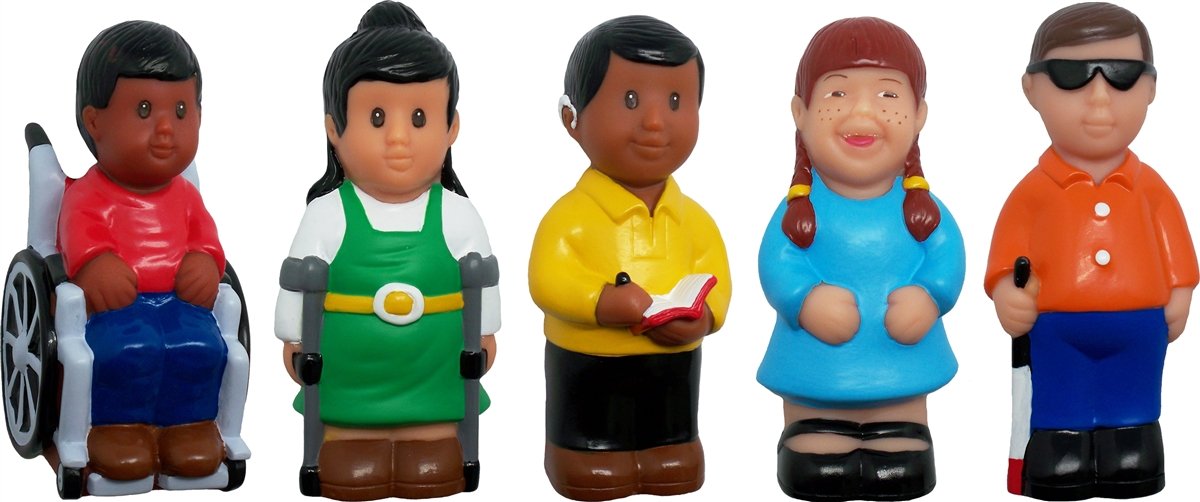 Get Ready Kids Figuras de juego de amigos con discapacidades