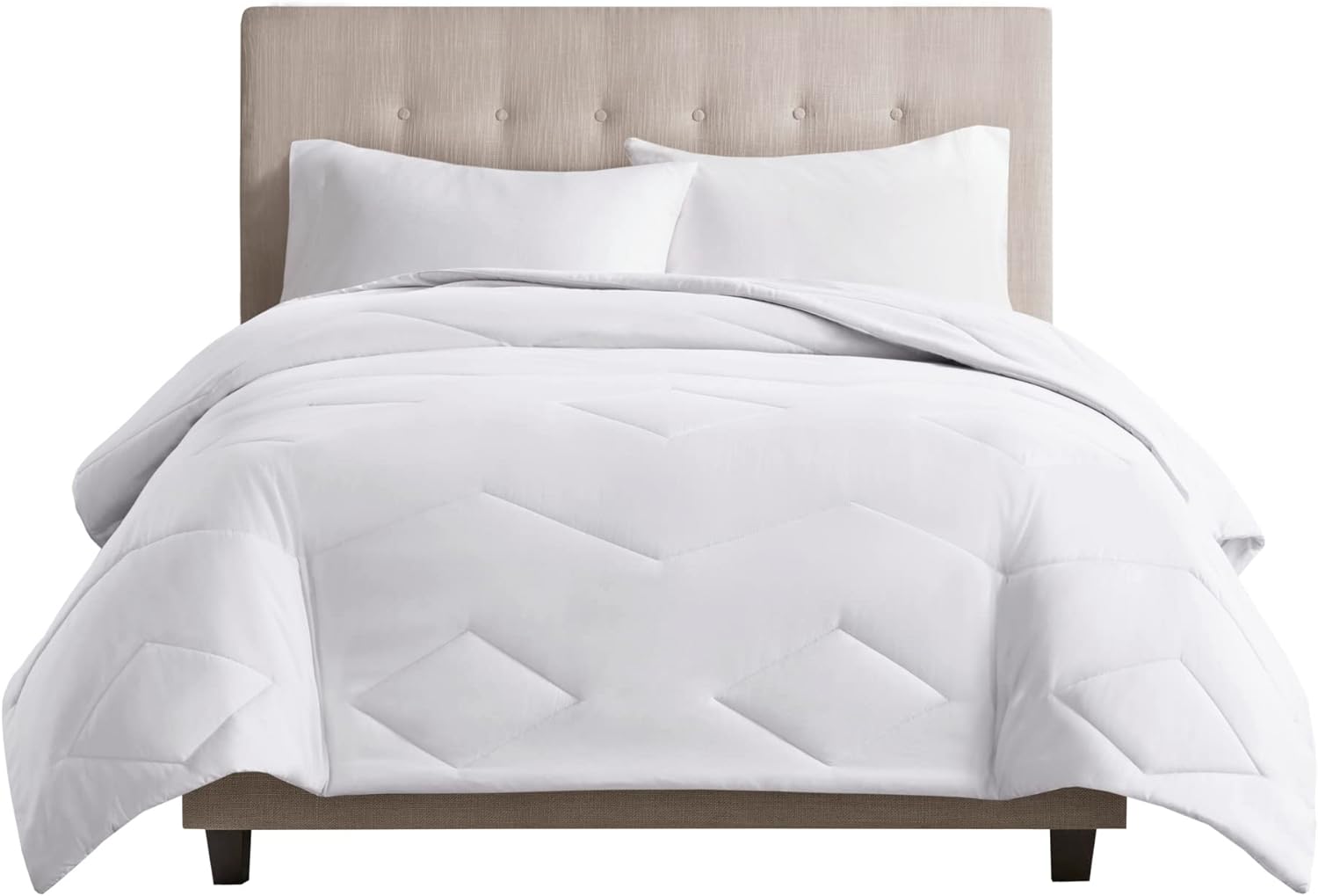 Madison Park Windom – Edredón alternativo de plumón sintético 3M, tratamiento de absorción de humedad Scotchgard de alta calidad, funda de cama