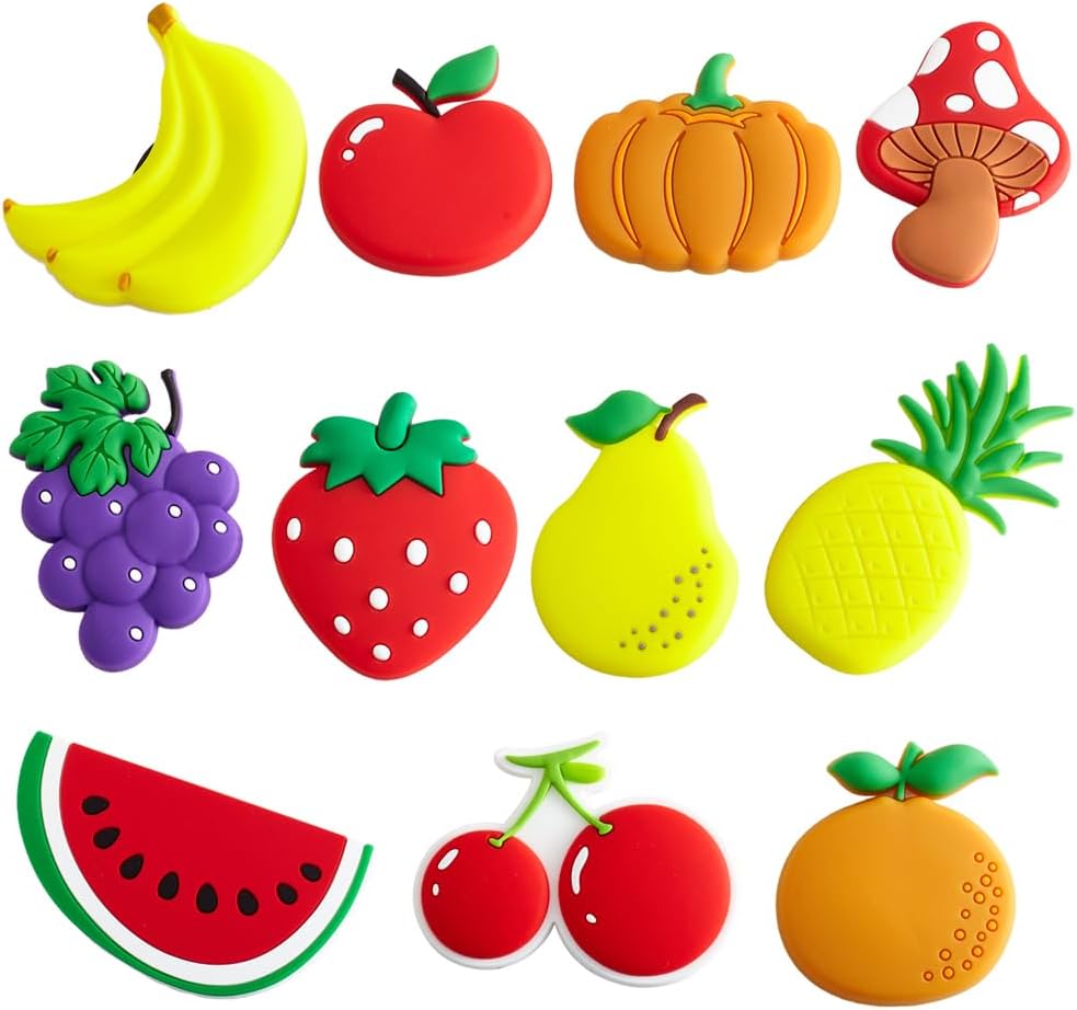 Pegatinas de imán de PVC impermeable para refrigerador, diseño de frutas cortadas, fijación fuerte para fotos, notas y decoraciones