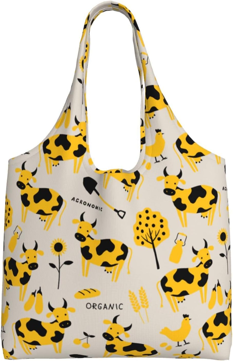 Bolsas de comestibles reutilizables, 50 libras plegables y duraderas bolsas de compras con asas grandes y lavables