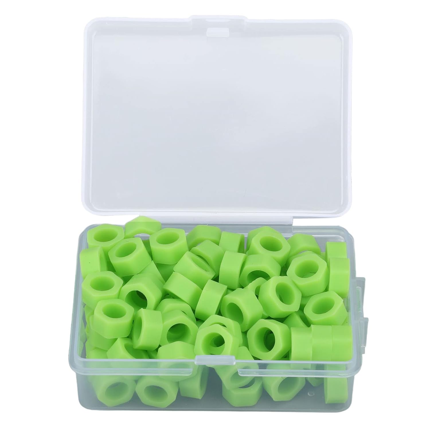 100pcs Código Dental Anillos Silicona Código de Color Instrumento Anillos para Instrumentos Identificación (Verde)