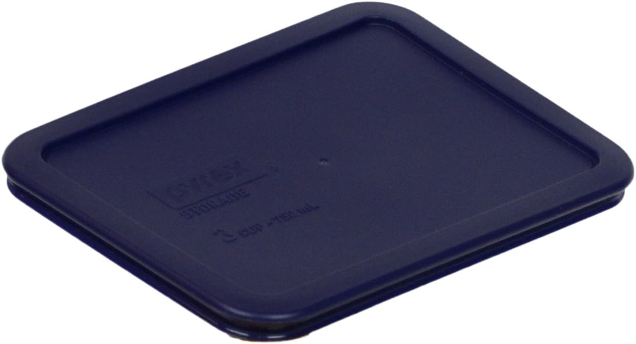 Pyrex 7210-PC – Tapa rectangular de plástico de 3 tazas, fabricada en Estados Unidos, paquete de 6