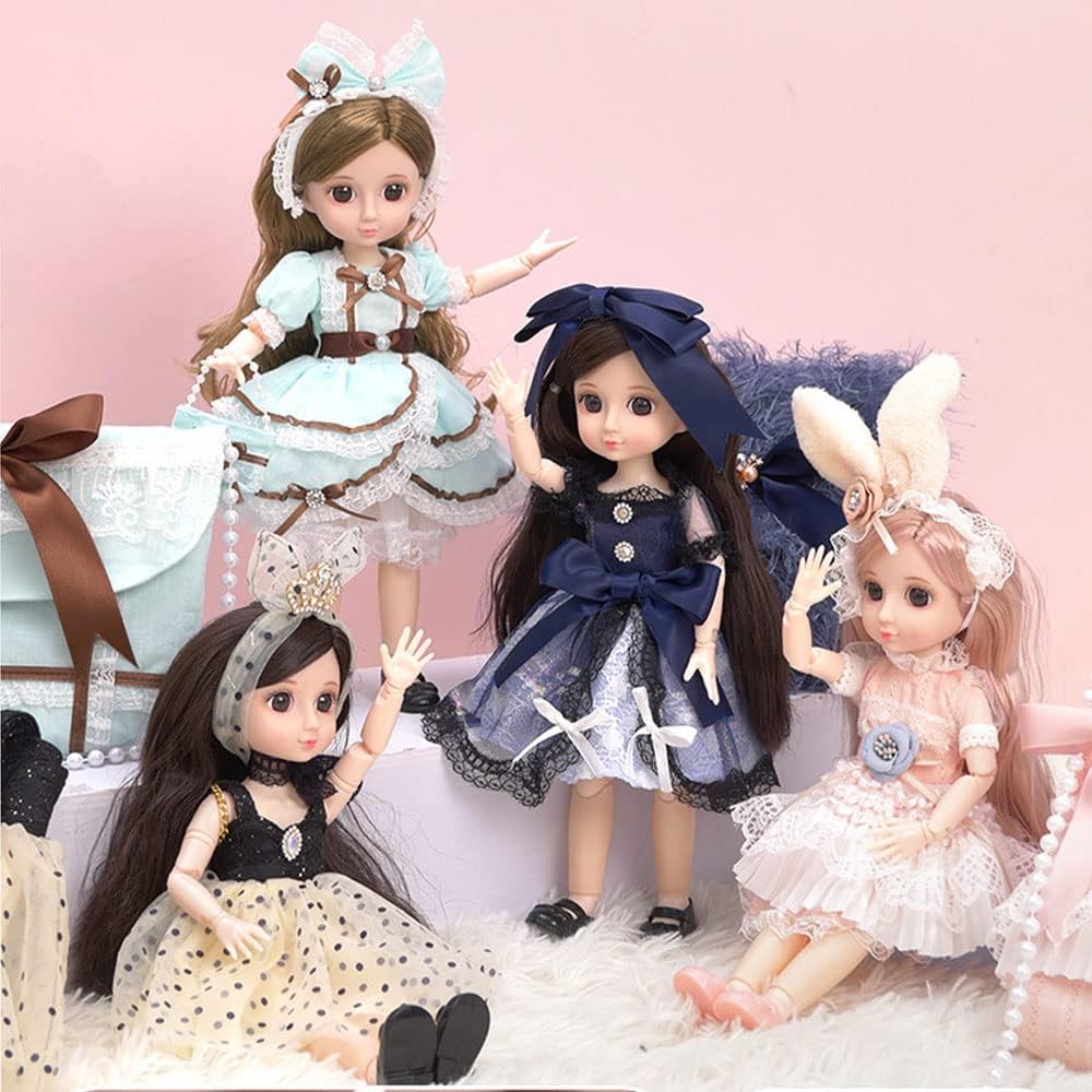 Ropa de muñeca BJD de 16 de 12 pulgadas, lindo vestido de hada, 11.8 in, accesorios de muñeca, el mejor regalo para niñas (D)