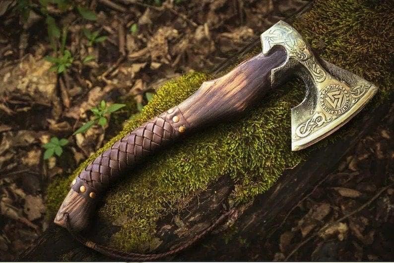 Hacha vikinga, hacha, hachas de lanzamiento, armas, hacha de mano, regalos para él, herramienta de trabajo de madera, regalos vikingos para hombres,