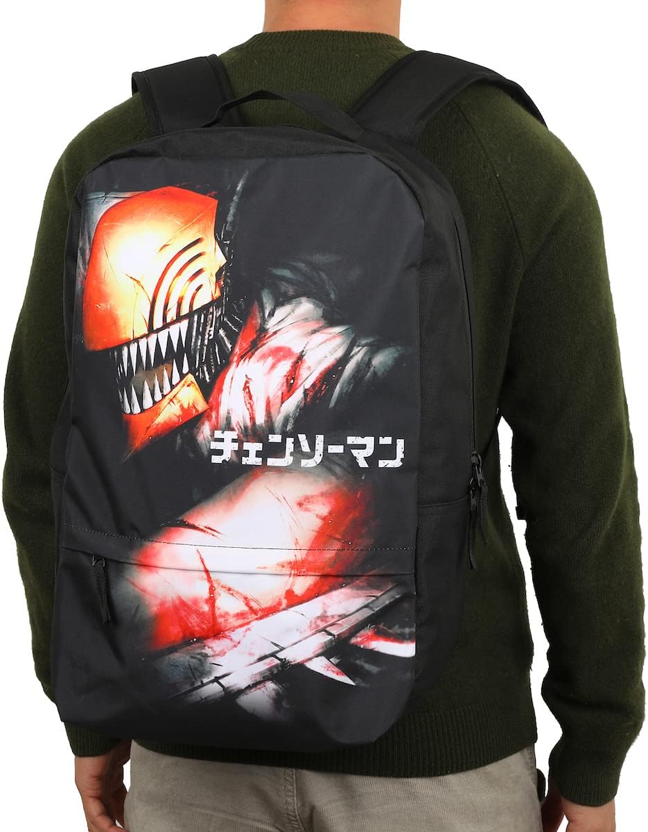 Mochila para portátil Chainsaw Man Denji Black, Negro -, Personalizado
