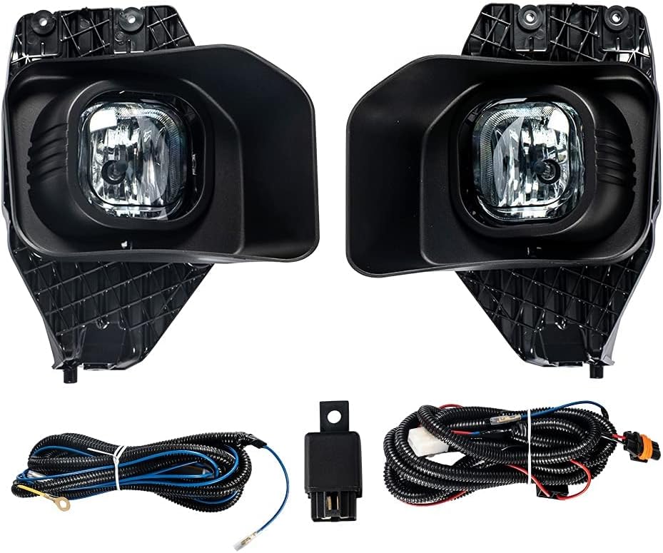 PIT66 Faro antiniebla para parachoques delantero, compatible con Ford F250 F350 F450 F550 Super Duty faros antiniebla con arnés de lente ahumada
