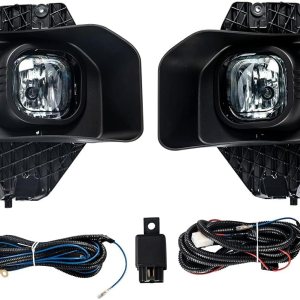 PIT66 Faro antiniebla para parachoques delantero, compatible con Ford F250 F350 F450 F550 Super Duty faros antiniebla con arnés de lente ahumada PIT66 Faro antiniebla para parachoques delantero, compatible con Ford F250 F350 F450 F550 Super Duty faros antiniebla con arnés de lente ahumada