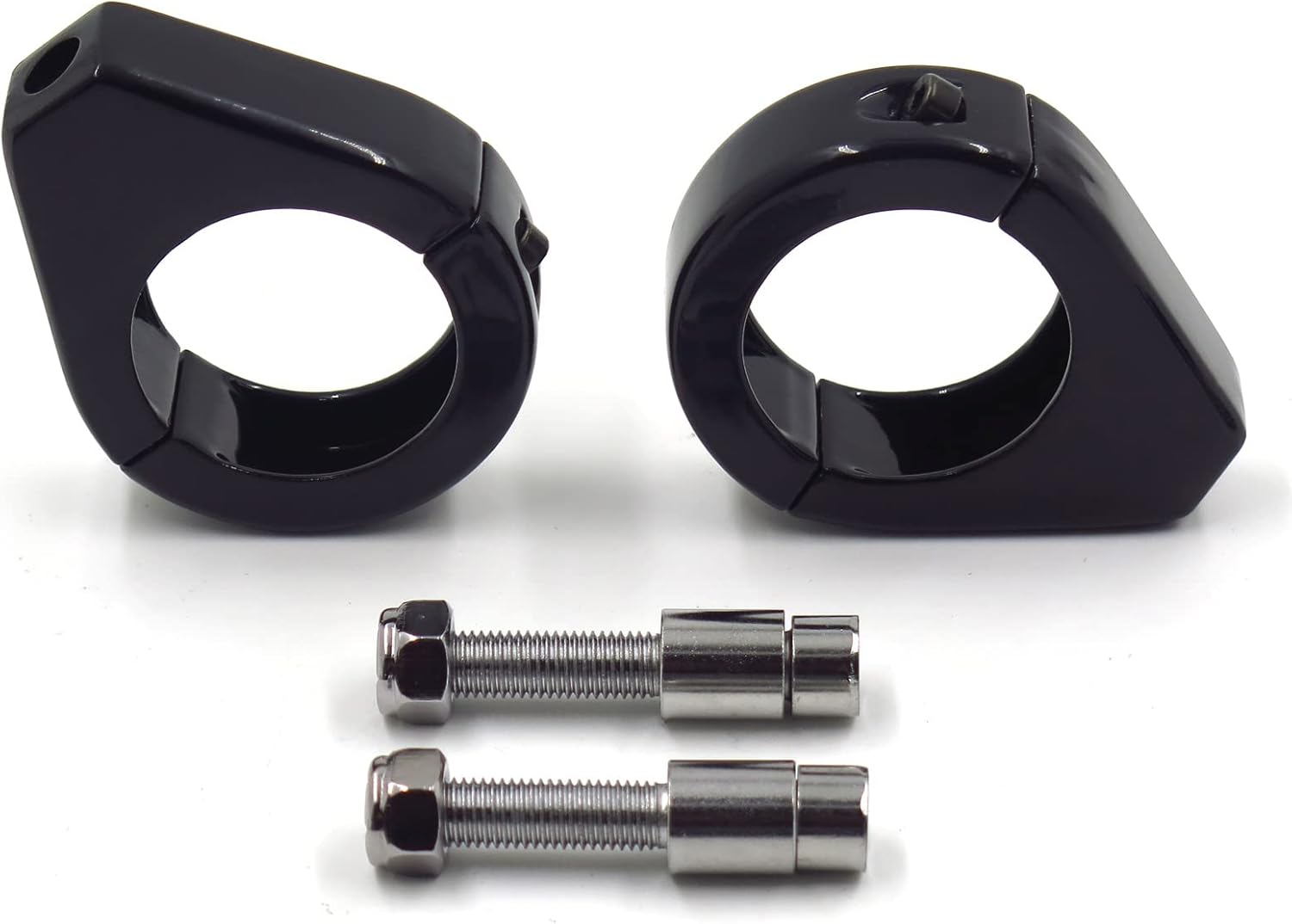 Powersports Tenedor Sliders Tubos Piezas de motocicleta Abrazaderas de señal de giro para Harley Softail Soporte de montaje 1.535 in Accesorios de