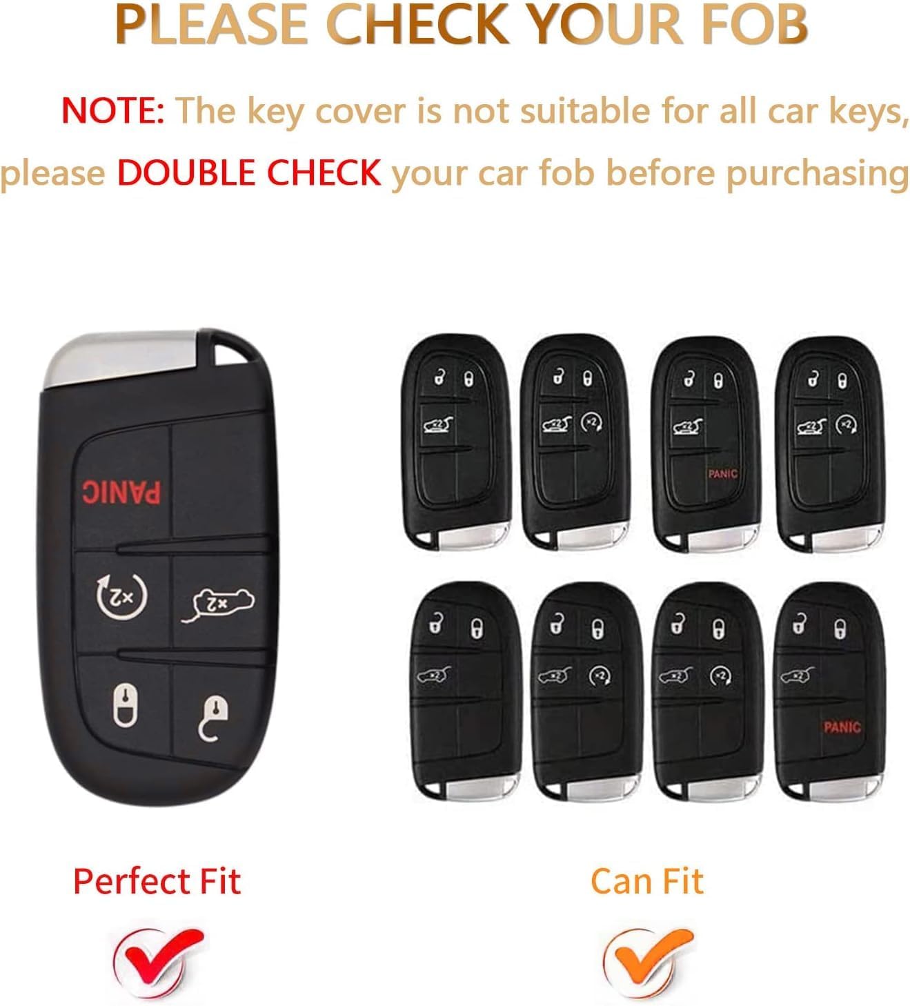 OFFCURVE Funda para llavero de coche compatible con Jeep y Dodge A5, Llavero de oro azul
