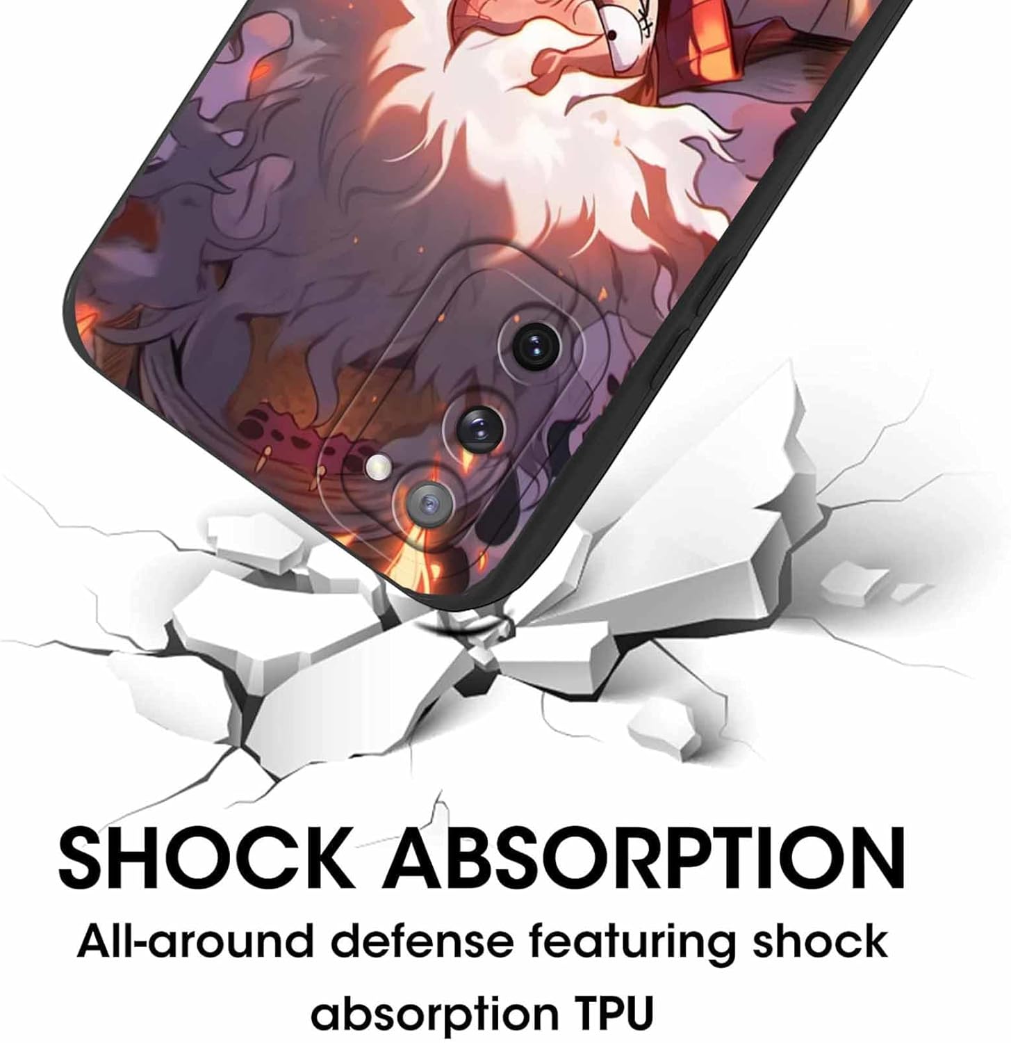 2 fundas de teléfono de anime para Samsung Galaxy S20 FE de 6.5 pulgadas, fundas de estética con estampado de manga, diseño de dibujos animados de