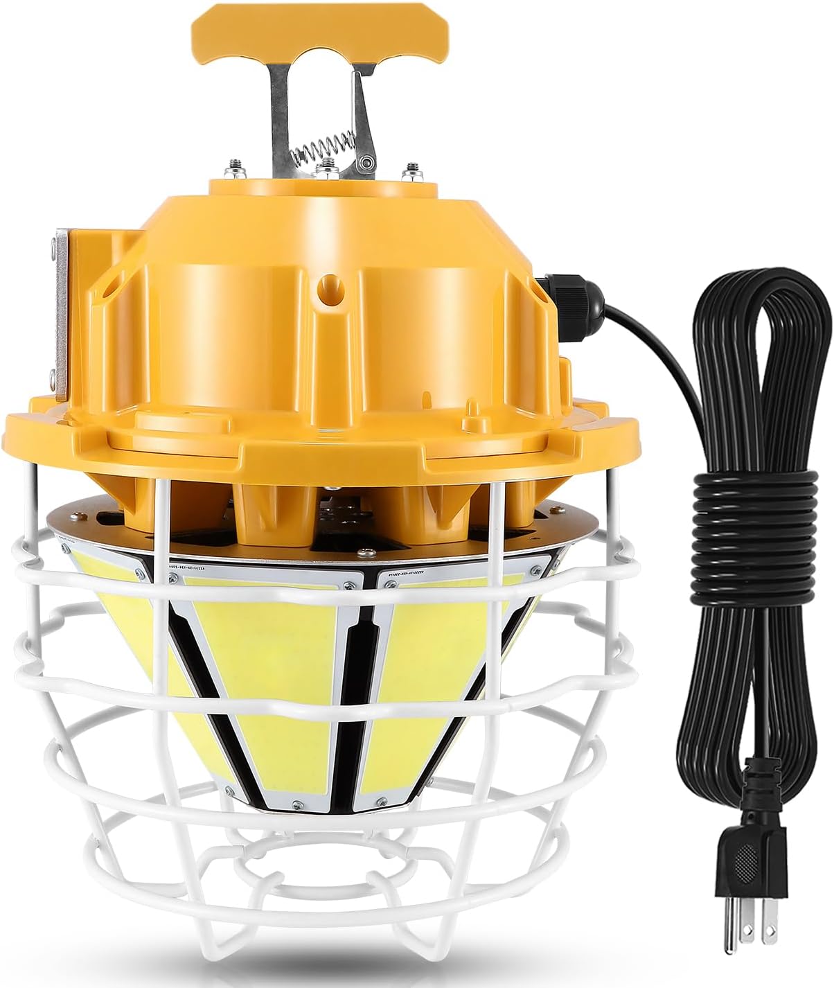 Luz de trabajo temporal 250W 37500LM 5000K Luz de construcción Luz de día blanca, impermeable IP68 colgante para sitio de trabajo Almacén al aire