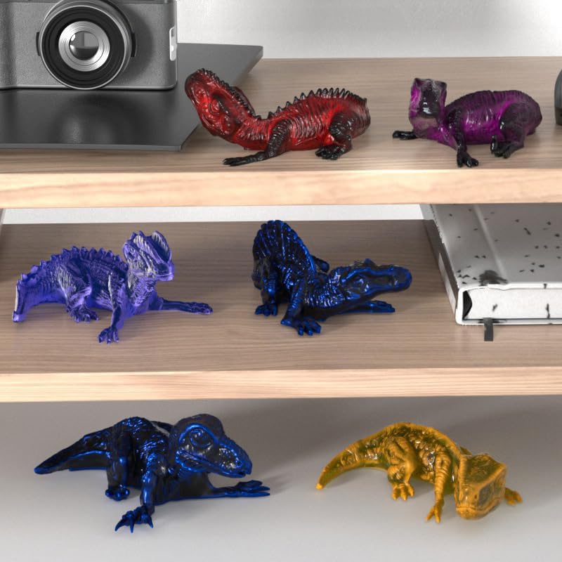 6 piezas de moldes de resina de dinosaurio, moldes de silicona, resina epoxi, pequeños dinosaurios, dragones, artículos para decoración, mesa,