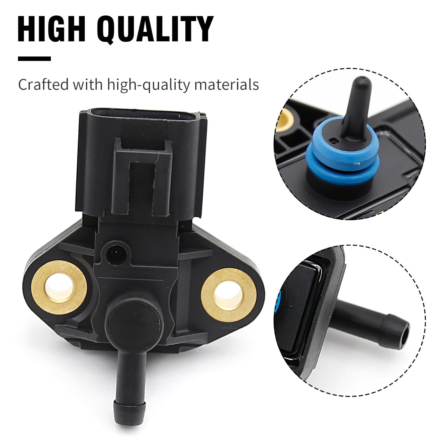 Hoypeyfiy Sensor de presión de inyección de riel de combustible 3F2Z9G756AA 3F2Z9G756AC 3F2Z9G756AB Reemplazo del sensor de presión para Ford